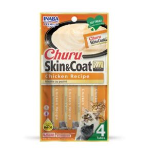 Pamlsok Inaba Churu Skin & Coat cat Kura 4 tuby 56 g