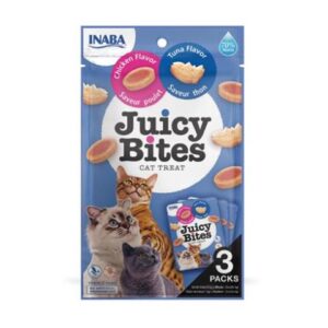 Pamlsok Inaba Juicy Bites cat Tuniak & Kura 3 x 11,30 g