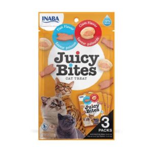 Pamlsok Inaba Juicy Bites cat Ryba & Mušľa 3 x 11,30 g