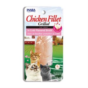 Pamlsok Inaba Churu Grilled cat Kura v krabom vývare 1 ks 25 g