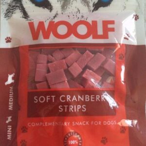 Pamlsok Woolf Dog Cranberry Soft Strips 100 g