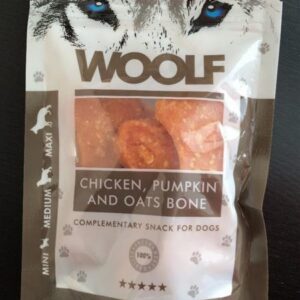 Pamlsok Woolf Dog Chicken & Pumpkin & Oats Bone 100 g