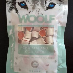 Pamlsok Woolf Dog Chicken & Codfish sushi 100 g