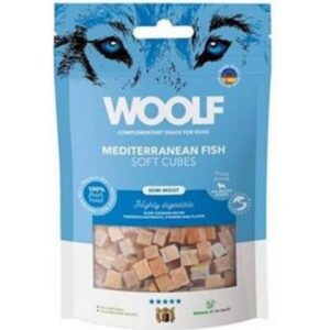 Pamlsok Woolf Dog Soft Cubes Mediterranean Fish 100 g