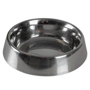 Miska DUVO+ Glossy strieborná lesklá proti mravcom M - 700 ml, priemer 19 cm